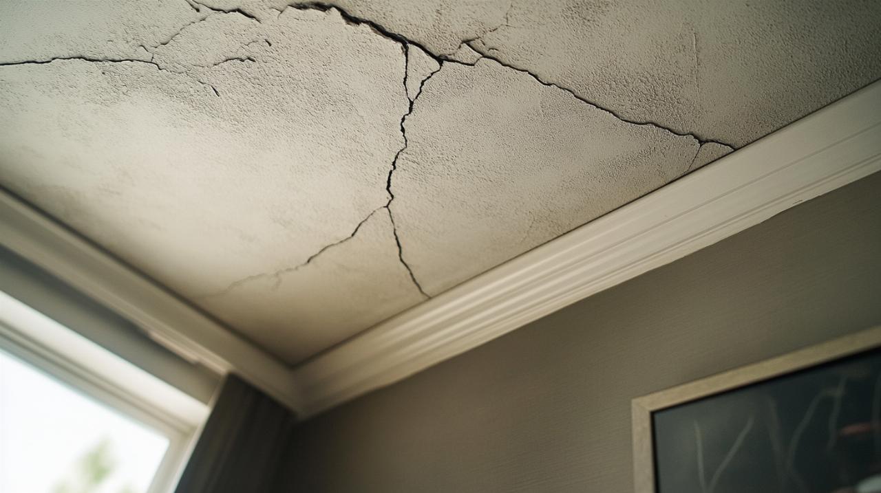 Fisura en el techo: sus causas, su gravedad y sus soluciones conforme a la normativa de edificación